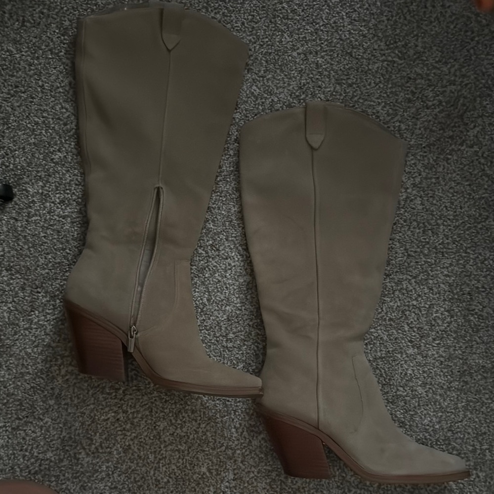 COPY - Vince Camuto- Women's Taupe wide calf Knee-High Boots